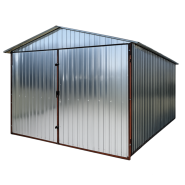 Garaż blaszany 3x5 dach dwuspadowy