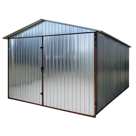 Garaż blaszany 3x5 dach dwuspadowy