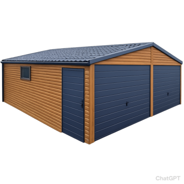 Garaż PREMIUM 6x6 ORZECH