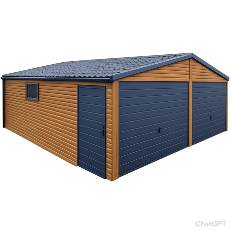 Garaż PREMIUM 6x6 ORZECH