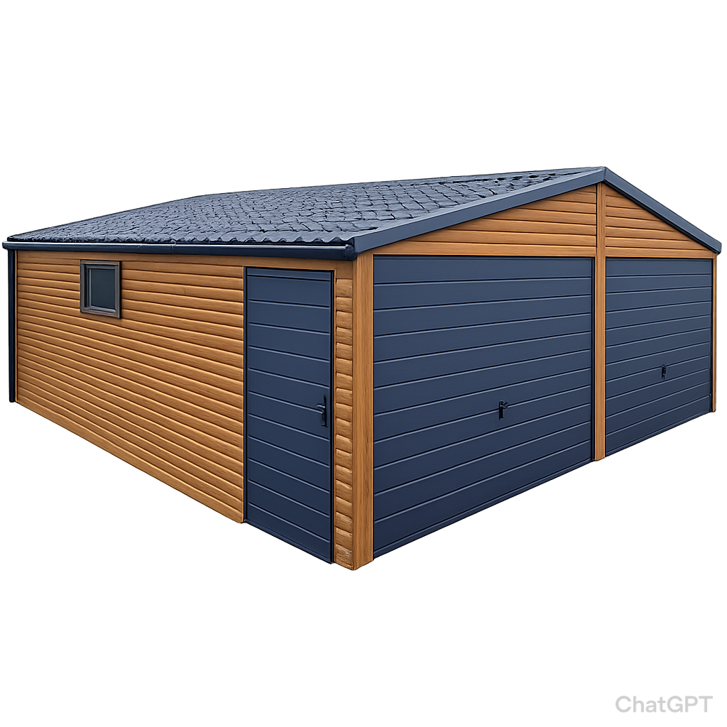 Garaż PREMIUM 6x6 ORZECH