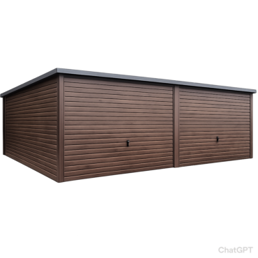 Garaż PREMIUM 6x5 spad dachu na tył