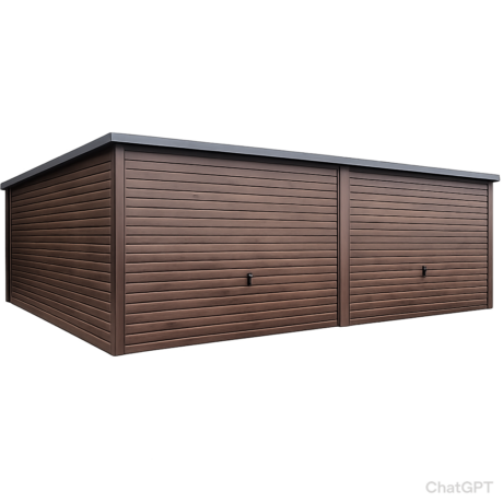 Garaż PREMIUM 6x5 spad dachu na tył