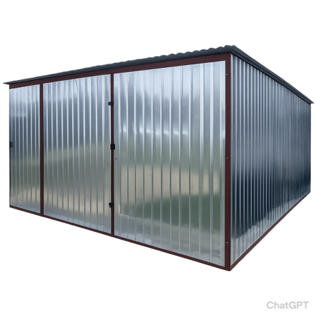 Garaż blaszany 4x5 + drzwi