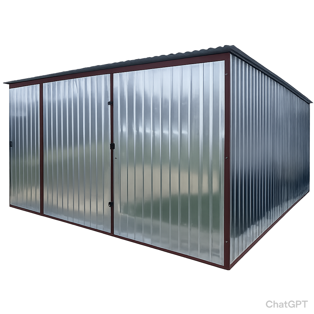 Garaż blaszany 4x5 + drzwi