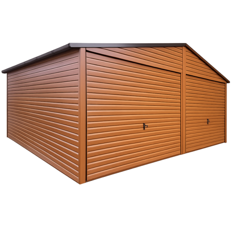Garaż PREMIUM 6x5 złoty dąb