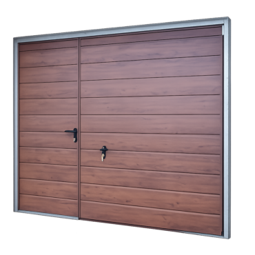 brama 2,70x2,20 orzech + drzwi