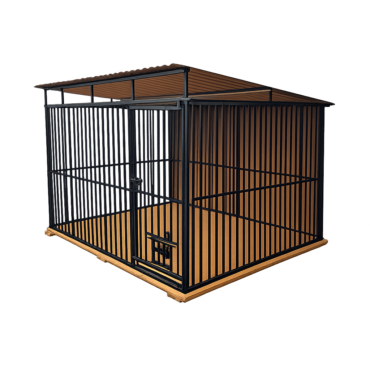 Kojec czarny 3x2 tył obity drewnem