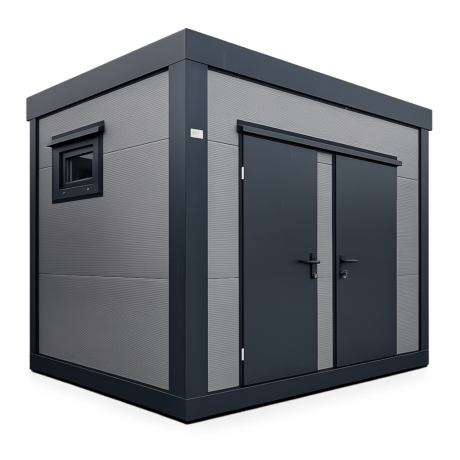 Pawilon sanitarny srebro 3,00x2,00