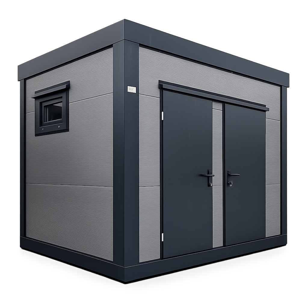 Pawilon sanitarny srebro 3,00x2,00