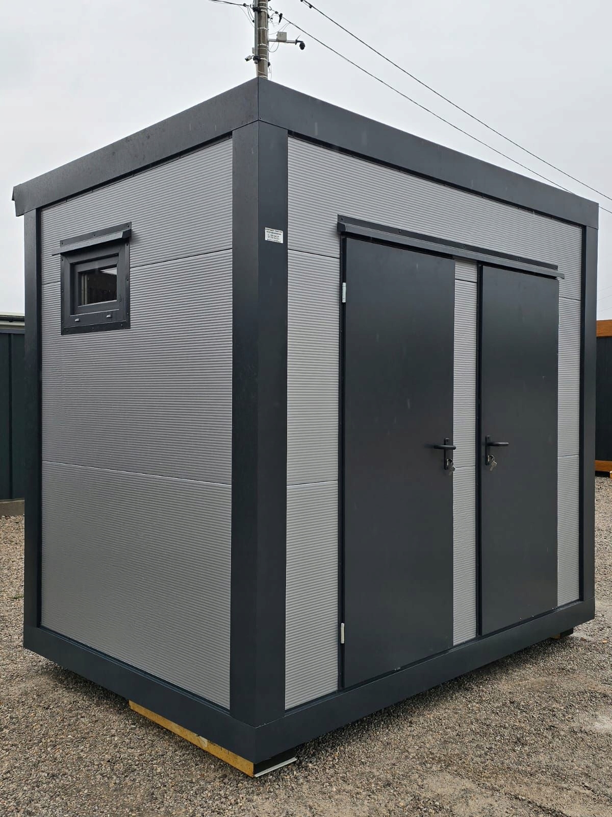 Pawilon sanitarny srebro 3,00x2,00 - obrazek 2