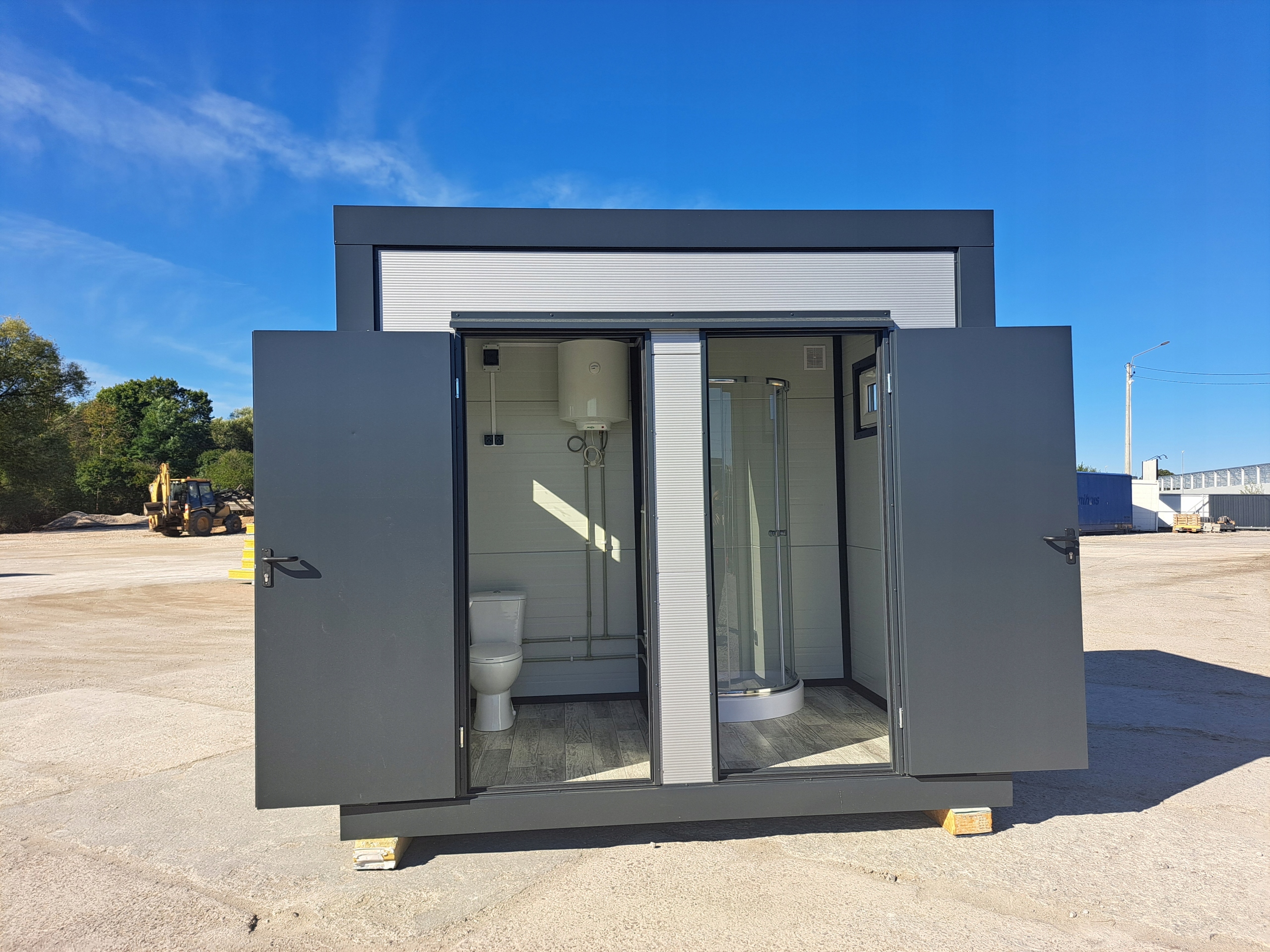 Pawilon sanitarny srebro 3,00x2,00 - obrazek 5