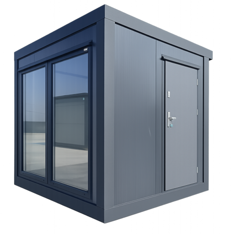 Pawilon biurowo-handlowy grafit 3,24x2,50 m