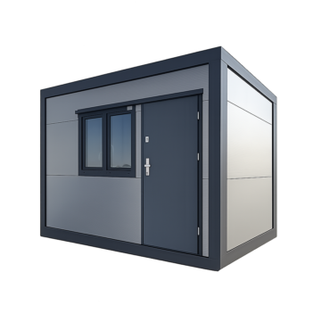 Pawilon biurowo-handlowy srebro ciemne 4,50x2,45 m