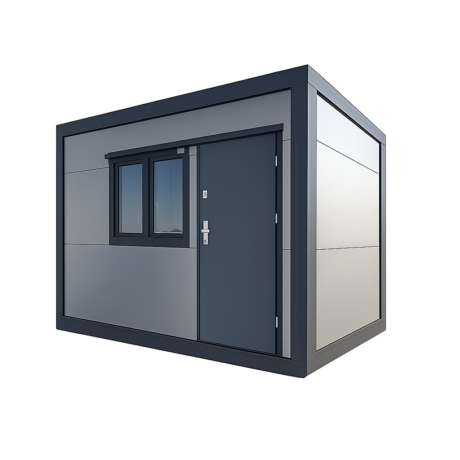 Pawilon biurowo-handlowy srebro ciemne 4,50x2,45 m