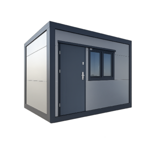 Pawilon biurowo-handlowy srebro ciemne 4,50x2,45 m