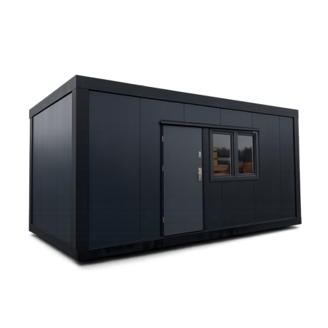 Pawilon biurowo-handlowy + toaleta 6,00x3,00 m grafit